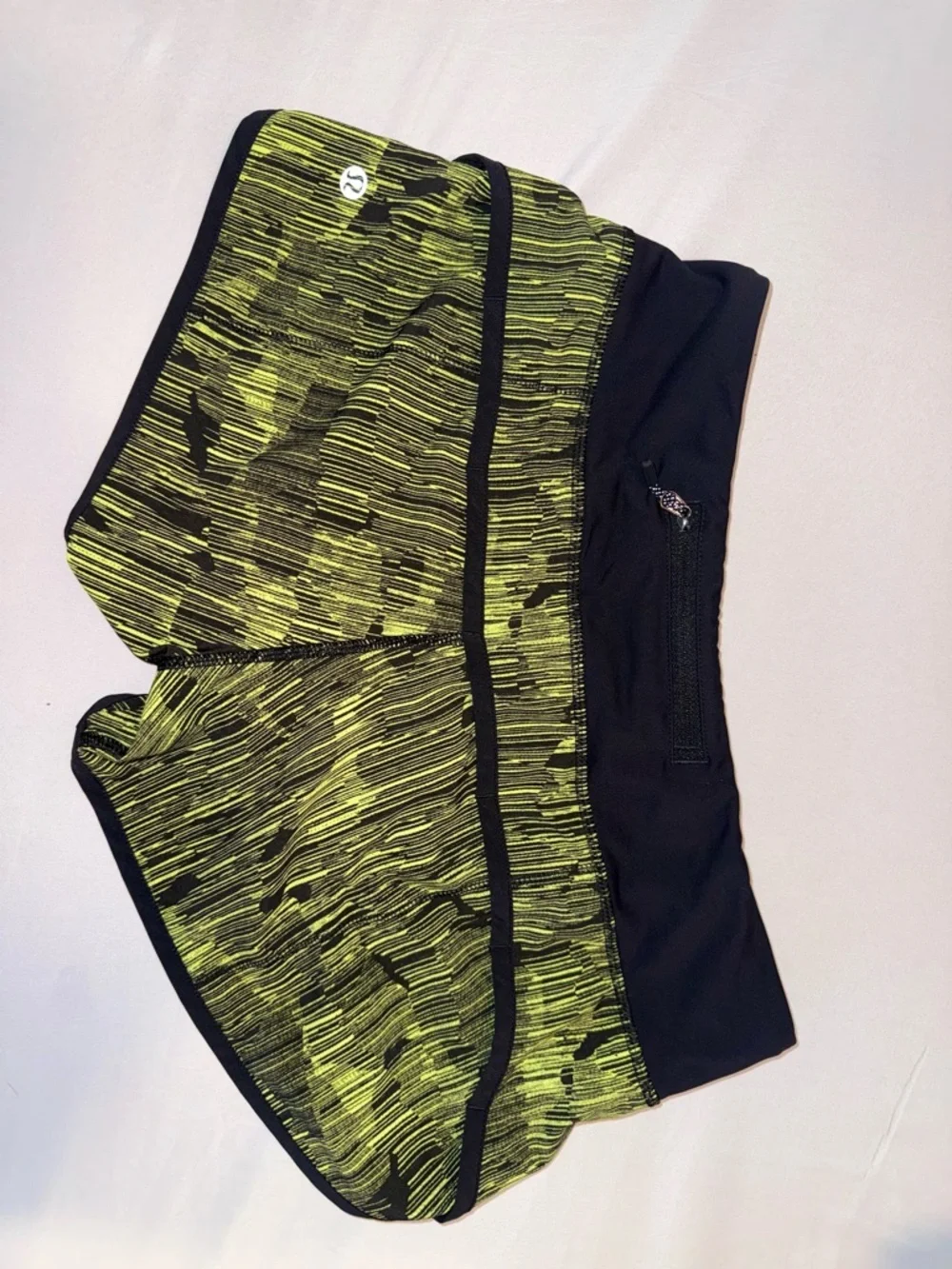 Lululemon Women’s Green Performance Athletic Active Lined Running Shorts Size 4